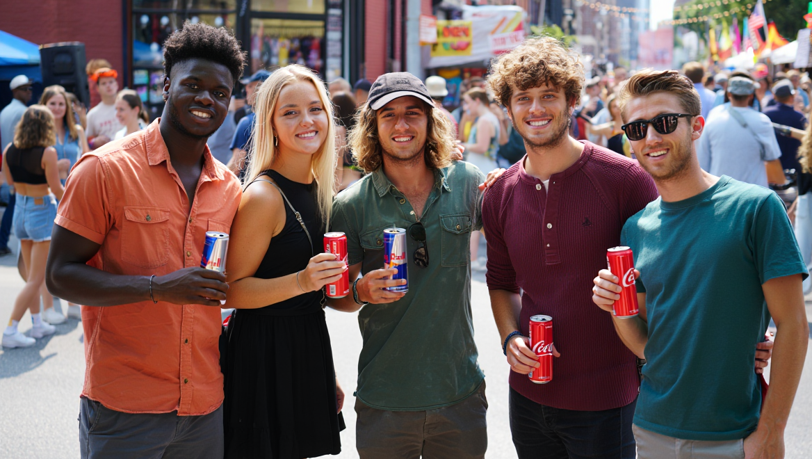 HyperPersona examples mapped to regions for a soft-drink brand